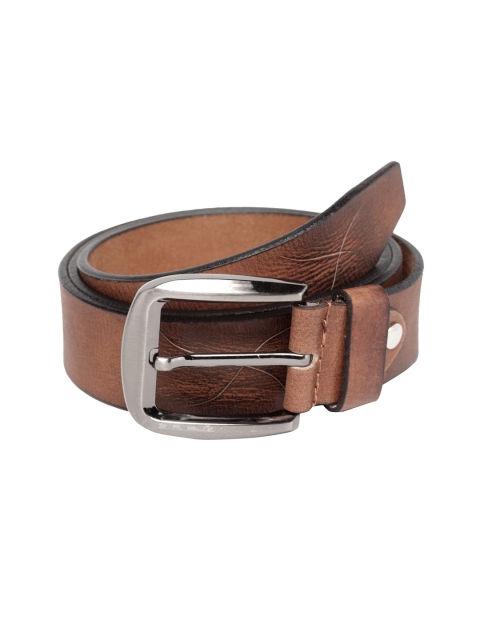 

Teakwood Leathers Men Tan Brown Solid Belt