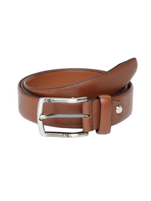 

Teakwood Leathers Men Tan Brown Solid Belt