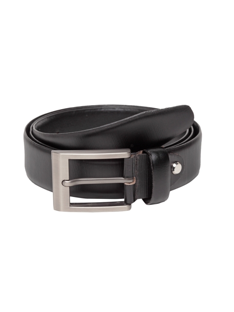 

Teakwood Leathers Men Black Solid Belt