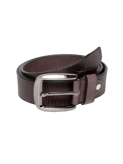 

Teakwood Leathers Men Coffee Brown Solid Belt