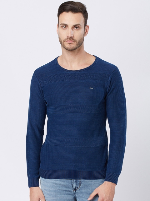 

Killer Men Blue Self Design Pullover