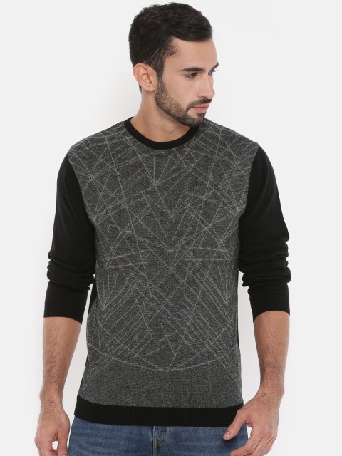 

Killer Men Black Printed Pullover Sweater