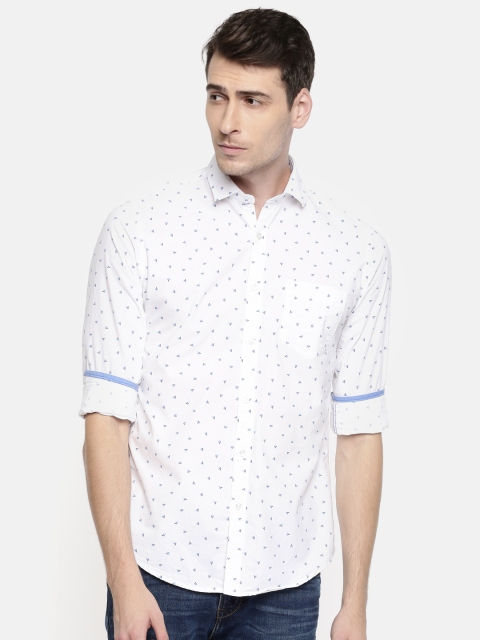 

Killer Men White Slim Fit Printed Casual Shirt