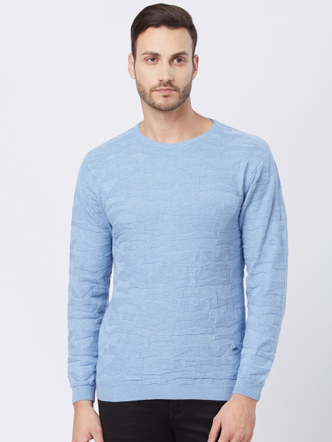 

Killer Men Blue Self Design Pullover