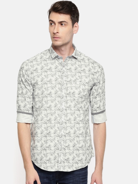 

Killer Men Grey Slim Fit Printed Casual Shirt
