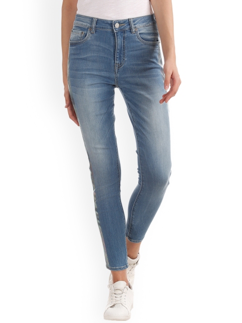 

Aeropostale Women Blue Slim Fit High-Rise Clean Look Jeans