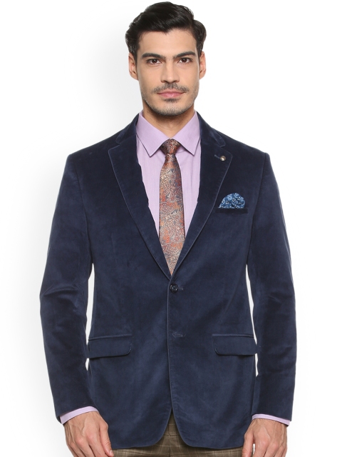 

Allen Solly Men Blue Solid Regular Fit Single-Breasted Formal Blazer