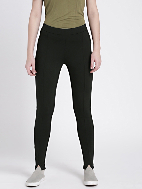 

GAP Women's Black Gap Fit Pintuck Ankle Pants in Brushed Jersey