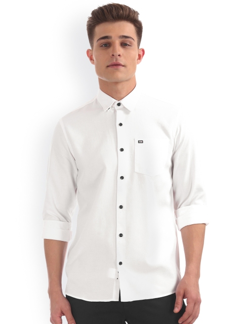 

Arrow Sport Men White Regular Fit Solid Casual Shirt