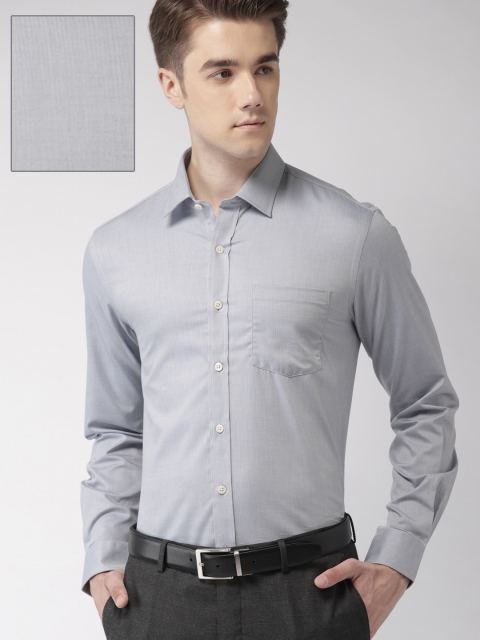 

Arrow Men Grey Slim Fit Solid Formal Shirt