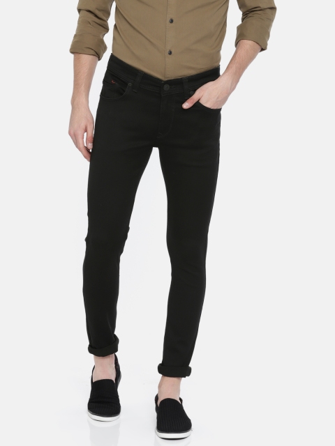

SPYKAR Men Black Skinny Fit Mid-Rise Clean Look Stretchable Jeans