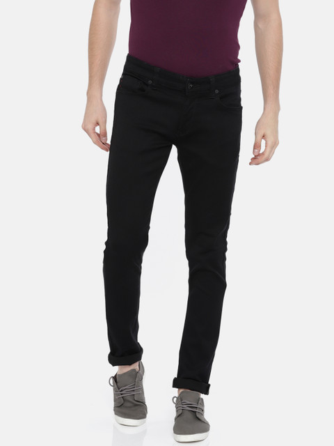 

SPYKAR Men Black Skinny Fit Low-Rise Jeans