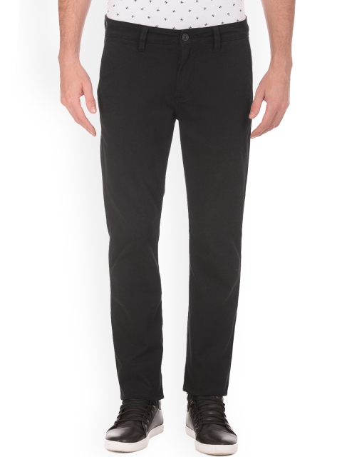 

Nautica Men Black Slim Fit Solid Chinos