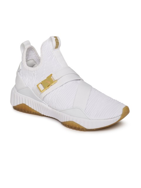 

Puma Women DEFY MID VARSITY White Training Shoes