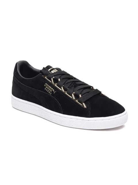 

Puma Women Black Solid Suede Sneakers