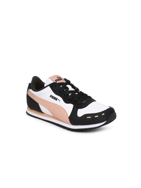 

Puma Unisex White Colourblocked Cabana Racer SL IDP Sneakers