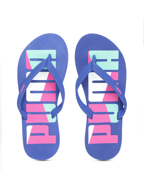 

Puma Women Blue & Pink Printed Thong Flip-Flops
