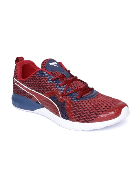 

Puma Men Maroon & Navy Vigor X IDP Running Shoes