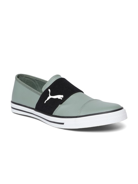 

Puma Men Green Alpha Slip On SL IDP Sneakers, Olive