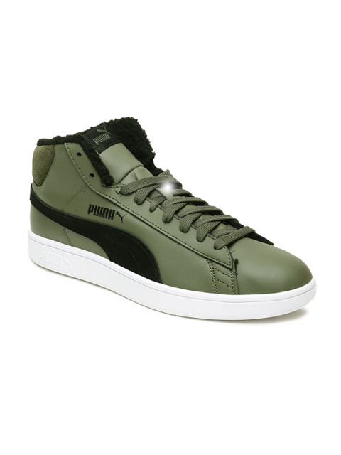 

Puma Men Green Smash v2 Mid WTR L Sneakers