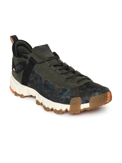 

Puma Men Olive Green Running Shoes