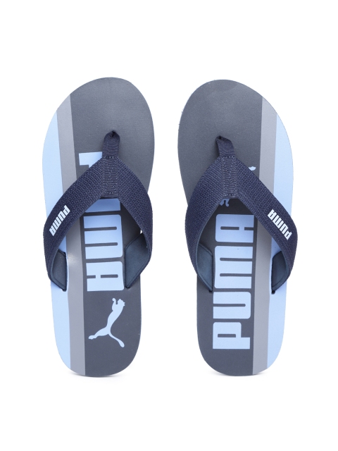 

Puma Men Navy Blue Printed Thong Flip-Flops