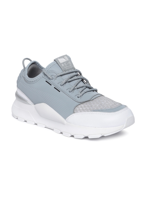 

Puma Men Silver RS-0 Optic Leather Sneakers