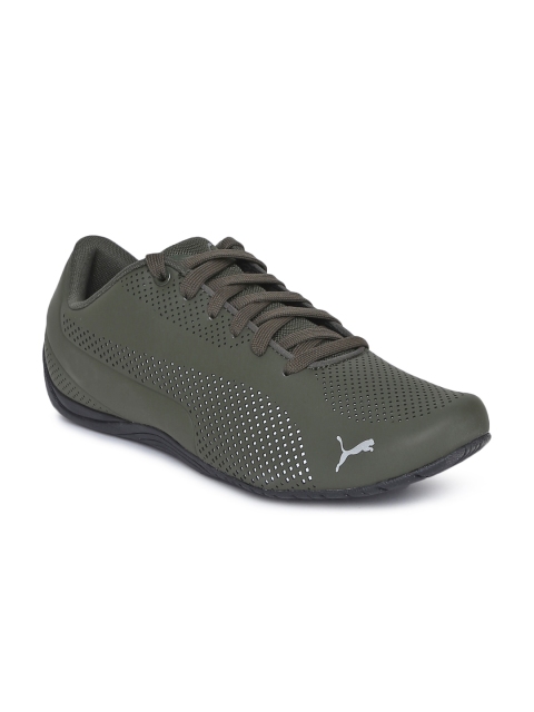 

Puma Men Olive Green Drift Cat Ultra Reflective Sneakers