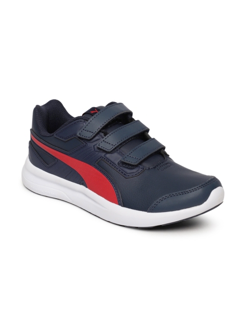 

Puma Unisex Navy Blue Escaper SL V Sneakers