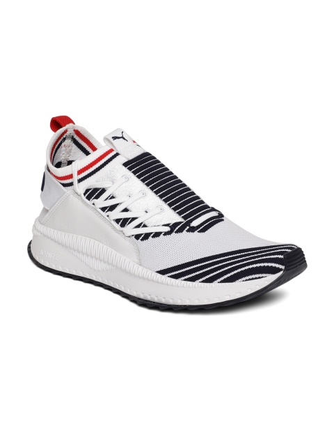 

Puma Men White TSUGI Jun Sport Stripes Running Shoes