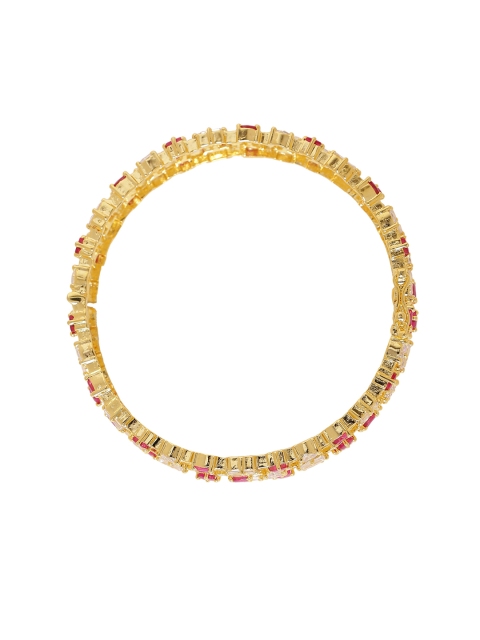 

Voylla Set Of 2 Gold-Plated Handcrafted Bangle-Style Bracelet