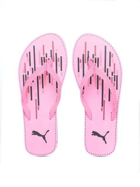 

Puma Women Pink & Black Pace IDP Printed Thong Flip-Flops