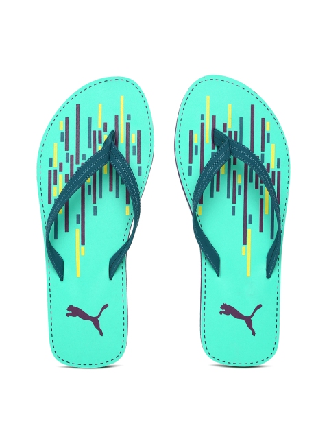 

Puma Women Teal Green Solid Thong Flip-Flops