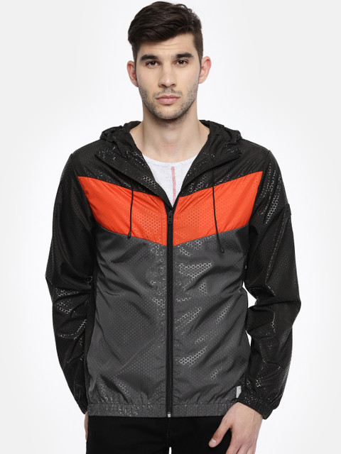 

Jack & Jones Men Black Printed Lightweight Tailored Jacket