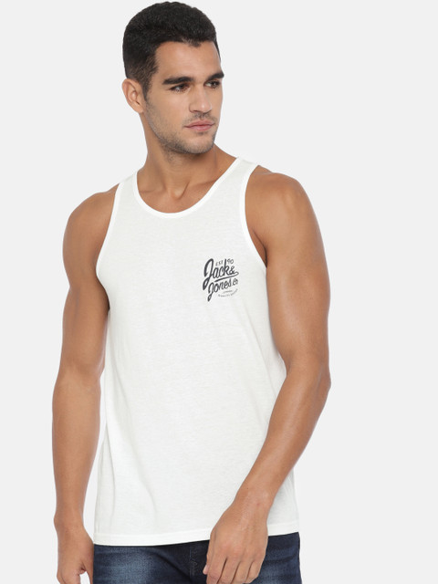 

Jack & Jones Men White Solid Round Neck JORBREEZE T-shirt