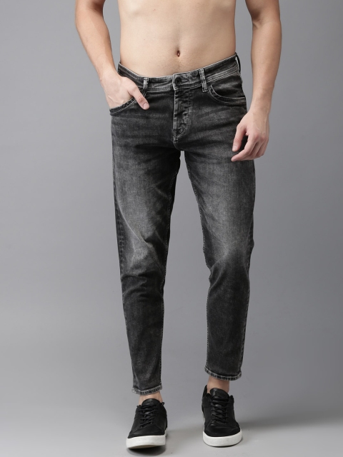 

Flying Machine Men Black MJ Mankle Tapered Fit Mid-Rise Clean Look Stretchable Jeans