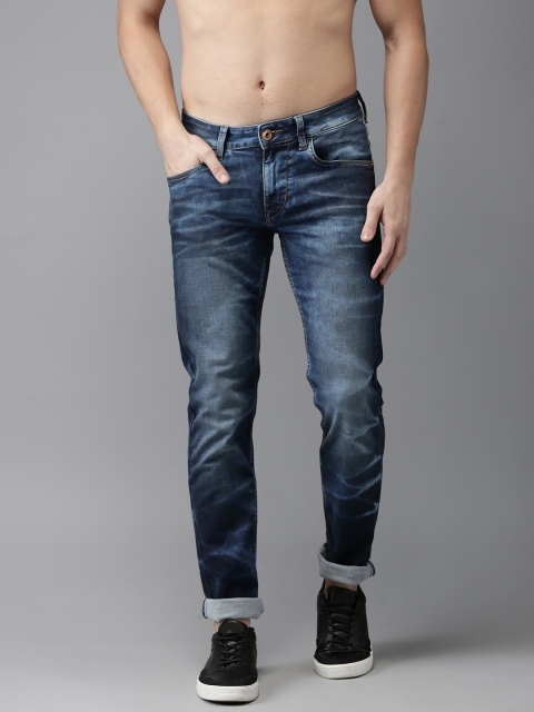 

Flying Machine Men Blue Jackson Skinny Fit Mid-Rise Clean Look Jeans