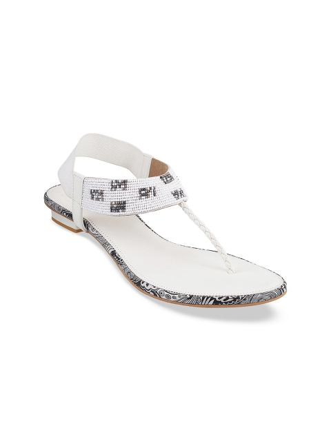 

Mochi Women White Embellished Sandals