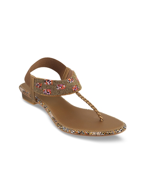 

Mochi Women Gold-Toned Woven Design Heels