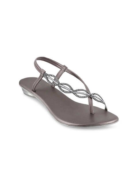 

Mochi Women Grey Embellished Heels