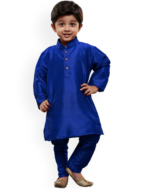 

JBN Creation Boys Blue Solid Kurta with Churidar