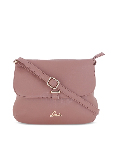 

Lavie Pink Solid Sling Bag