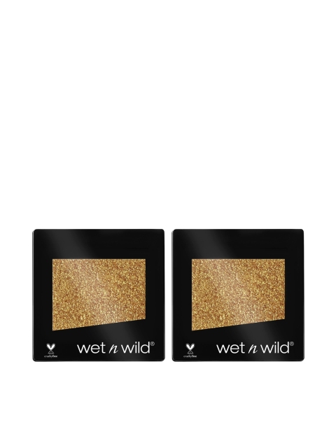 

Wet n Wild Sustainable Pack of 2 Icon Brass Glitter Single Eyeshadows, Gold