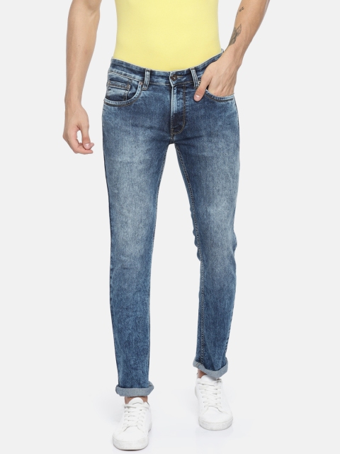 

Pepe Jeans Men Blue Vapour Slim Fit Low-Rise Clean Look Stretchable Jeans