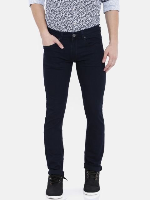

Pepe Jeans Men Navy Blue Vapour Slim Fit Low-Rise Jeans