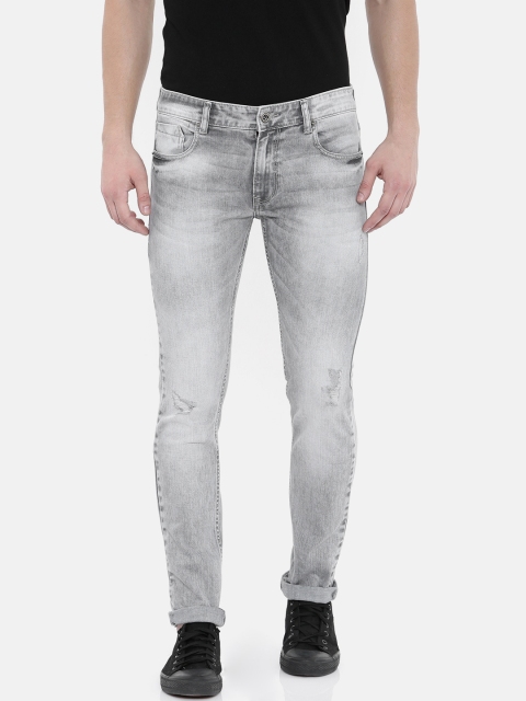 

Pepe Jeans Men Grey Cane Slim Fit Low-Rise Mildly Distress Stretchable Jeans