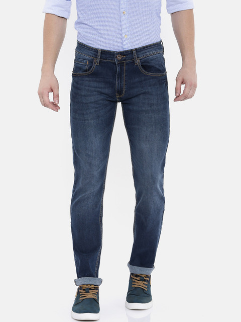 

Pepe Jeans Men Blue Slim Fit Low-Rise Clean Look Stretchable Jeans