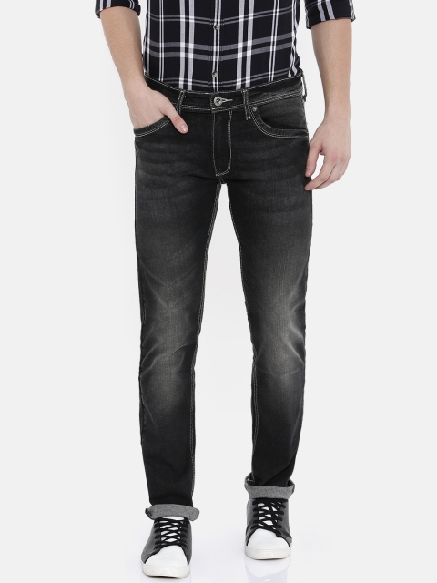 

Pepe Jeans Men Charcoal Grey Slim Fit Low-Rise Clean Look Stretchable Jeans