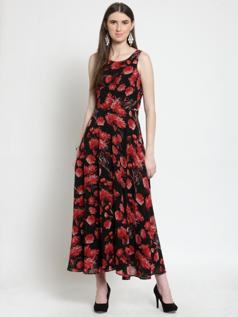 

Latin Quarters Women Red Printed Maxi Dress