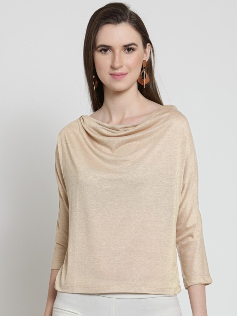 

Latin Quarters Women Gold-Toned Solid Top